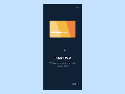 Animated Onboarding Screens after effects animation credit card finance fintech onboarding ui wallet