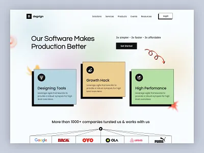 Saas Wesbite Exploration clean design home page design landing page landing page design minimal saas saas landing ui uiux ux web design website
