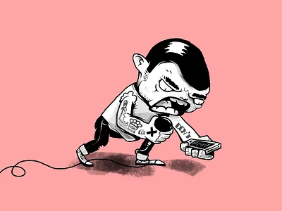 Hardcore troll characters harcore illustration monochrome music rock tattoo troll trolls