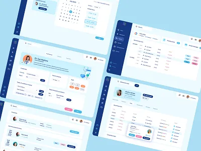 Appointment Scheduling App medical staff and patients app clinic medical tablet ui