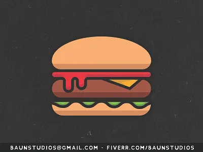 Cheese Burger Cartoon adobe illustrator burger burgers cartoon cartoons cheese cheese burger design hamburger illustration logo logo design vector
