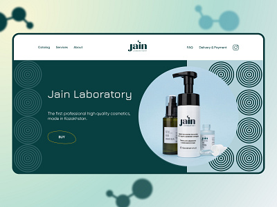 Landing page & e-commerce for natural cosmetic store cosmetics design e commerce eco green hero landing page minimal natural natural cosmetics ui ui design