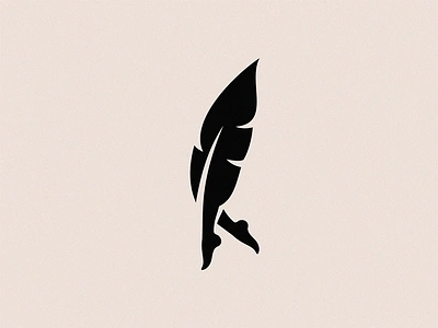 dance dance feather feather legs ballet legs logo