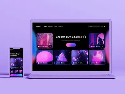 Dopop NFT Marketplace | Website Development | UI/UX Design brand branding design designer development marketplace nft ui ui design uiux uiux design user interface ux ux design web web design web development website website design website development