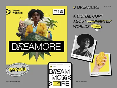DreaMore Conf Branding, Typography brand design branding design font graphic design identity lettering type typeface typography vector