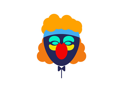 Balloon Face Clown balloon branding cartoon chara clown face graphic design illustration laugh logo sketch vector