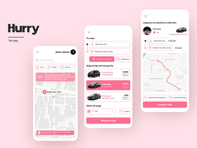Taxi App design android app branding design hurry ios mobility product productdesign taxi transport ui uidesign