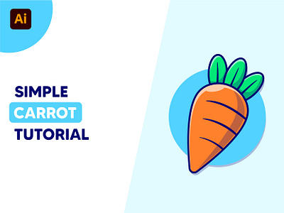 #CatalystTutorial Carrot🥕 adobe carrot cute eating food fruit how to icon illustration juice lines logo plant shadow sketch step by step tutorial vegetable