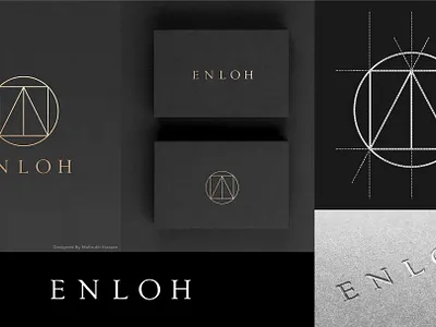 ENLOH GEOMETRIC LOGO DESIGN circle logo circles flat minimal logo flat minimal luxury logo geometric logo geometric luxury logo geometric shapes geometry line art line art logo logo design luxury logo luxury logo design minimal luxury logo minimalist logo modern business logo modern luxury logo square