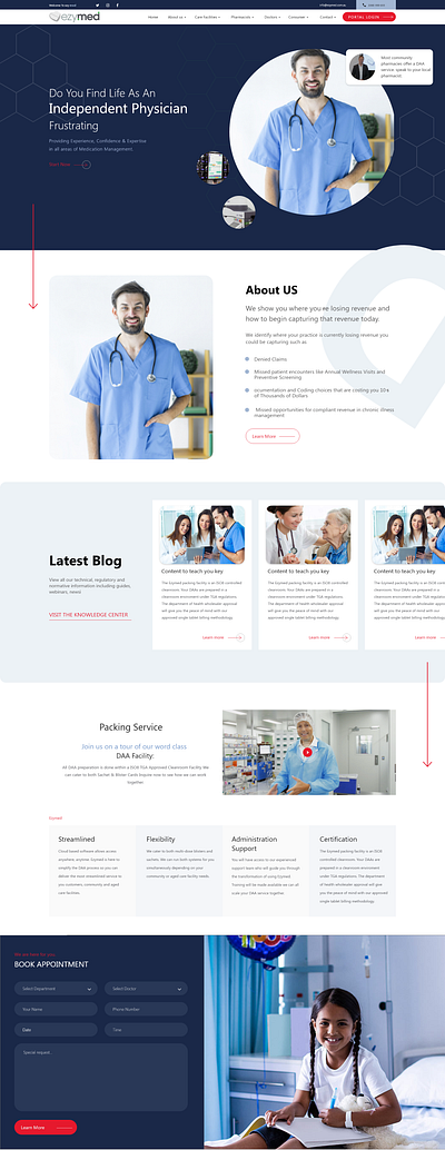 Doctor Portal animation book appointment branding consultancy design flat illustration ui vector