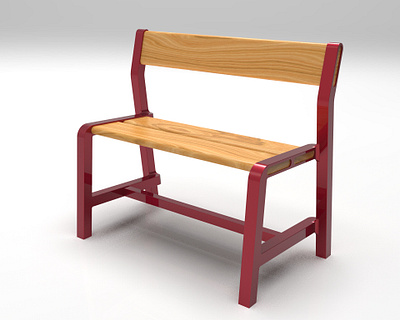 IKEA YPPERLIG Children's bench 3d model 3d printing 3dmodelling cad cadcam design fabrication solidworks