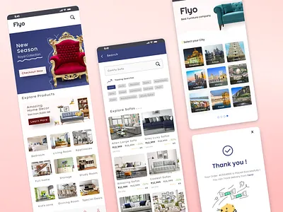 Flyo Concept clean design ecommerce graphic design ui ux