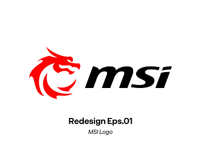 Rebranding MSI Logo by Decograph brand branding company design dragon identity logo mockup msi rebranding redesign tech logo technology visual identity