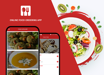 Online Food Ordering app branding graphic design online food ordering app ui ux