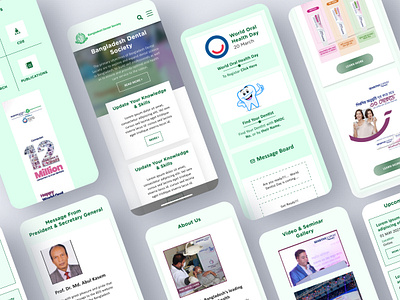 Bangladesh Dental Society adobe xd android app best online course app graphic design mobile app mobile app ui design templates online course app ui ux designer website design