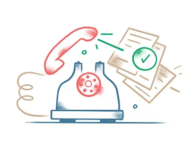 The Telephone? A Great Tool! graphic design handdrawing illustration phone procreate procreateart tool ui