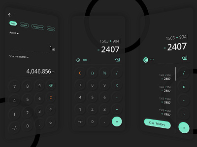 Daily UI Challenge#004 - Calculator App dailyui design figma neumorphism ui uiux vector
