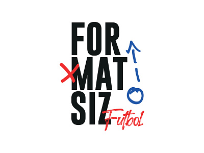 Formatsız Futbol Logo ball design futbol illustration logo minimal soccer soccer logo tactics youtube