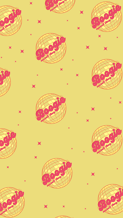 Boogie Records Pattern branding design illustration logo vector