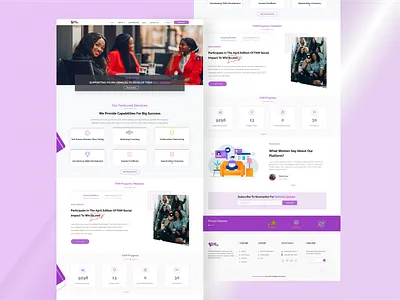 Landing page counselling design female landing page self esteem uiux women