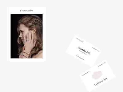 l’atmosphère jewelry branding elements branding graphic design identity jewelry logo