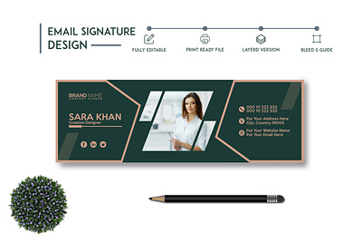 Simple Email Signature Template contact