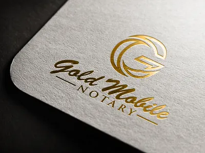 Gold Mobile Notrary Logo brand identity branding branding design brnad business graphic design identity logo logo design logo designer logodesign marketing