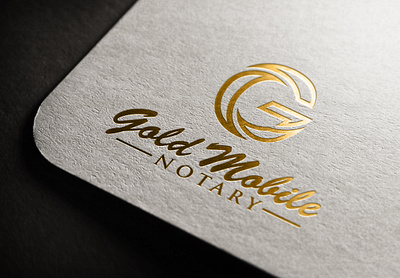 Gold Mobile Notrary Logo brand identity branding branding design brnad business graphic design identity logo logo design logo designer logodesign marketing