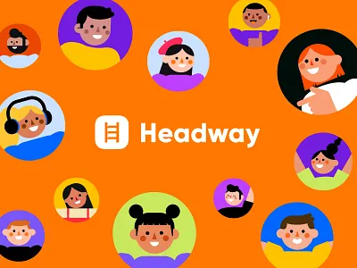 Headway App app branding character character design cute design graphic design headway headway app illustration mobile store ui vector