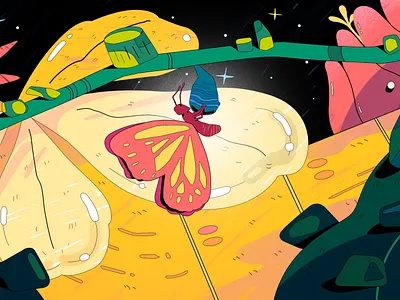 Butterfly design graphic design i illustration motion design motion graphics