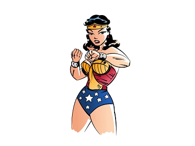 Wonderwoman adobe illustrator comic art comic books comic illustration comics dc comics design homage illustration lino cut brushes pop culture svg vector vector illustration wonderwoman