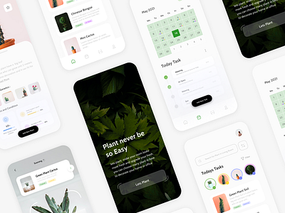 Plant Apps - Ui Design Concept branding clean design mobile app mobile app design mobile design mobile ui moblieapp plant plant app plant apps ui uiux ux