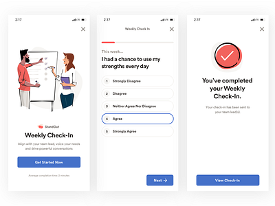 Check-In Flow illustration ui visual design