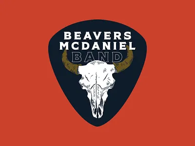 Beavers McDaniel Band - Logo illustration label logo vector