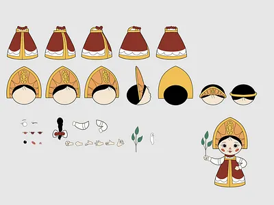 vasilisa animation concept art vector