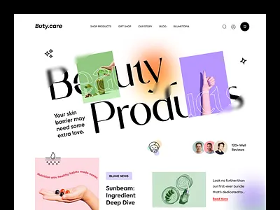 Beauty Product Website beauty product beauty product web design header header design home page landing landing page products uidesign uiux userinterface uxdesign web design web header web page web site website