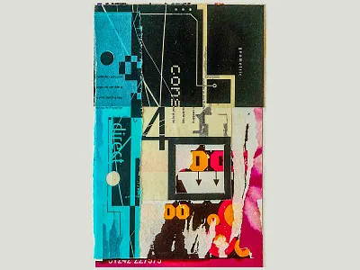 Typographic Collage collage experimental graphic design typography