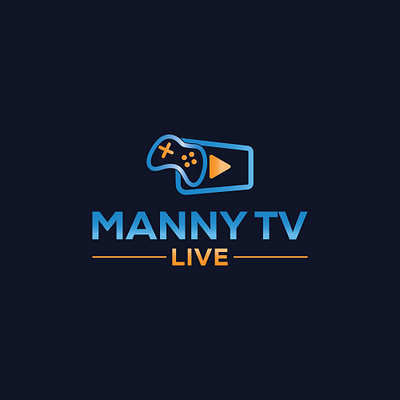 Manny TV Logo branding business logo creative logo custom logo design design logo fashion logo graphic design illustration logo tv logo ui