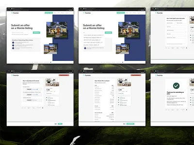 Homie Offer Upload for External Agents flow real estate ui user experience ux