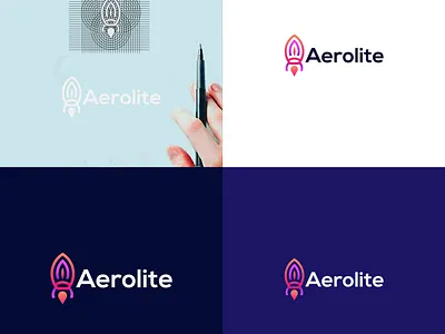 "Aerolite" Combination Mark app branding combination logo combination mark dailylogochellenge design graphic design icon illustration logo logo awesome logo idea logo idea creative logo vector logodesign logodesigner logos typography typographylogo vector