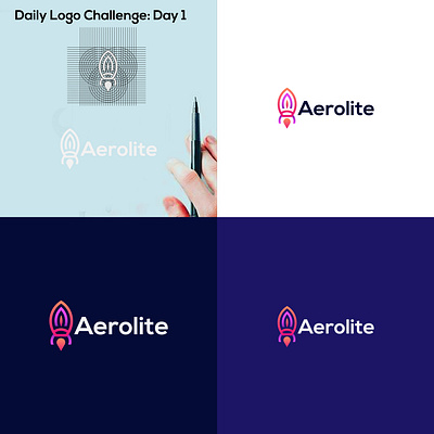 "Aerolite" Combination Mark app branding combination logo combination mark dailylogochellenge design graphic design icon illustration logo logo awesome logo idea logo idea creative logo vector logodesign logodesigner logos typography typographylogo vector