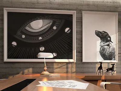 Elegant Office MockUp Scenes art design desk digital frame horizontal mockup objects office photo picture presentation print psd scenes smart station vertical work