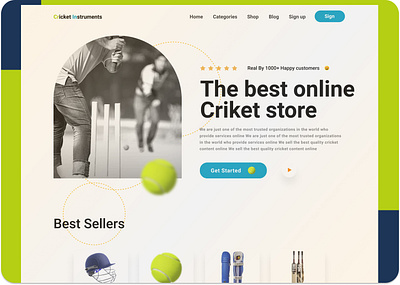 Ecommerce Web athlete sport foundation cricket design foundation home illustration play cricket ladingpage onepage ladingpage play cricket sport foundation tennis athlete sport foundation ui uiux ux web webdesign website webdesigner website