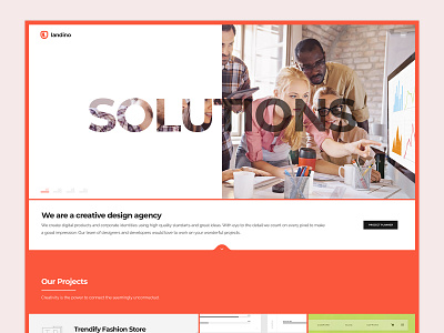 Agency Landing Page blocks branding illustration landing landing page page templates site builder template theme ui cards ui resource webdesigner resource website webtemplate