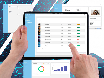 ProMotion admin panel campaign ipad iphone marketing mobile app prototype ux ui design