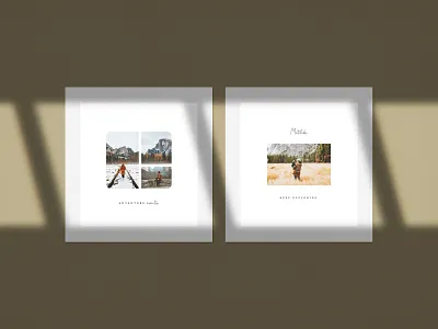 Minimalistic Photo Posters design graphic design minimalist personalized personalized poster photo collage photo frames photo layout photo poster poster design print design stationery
