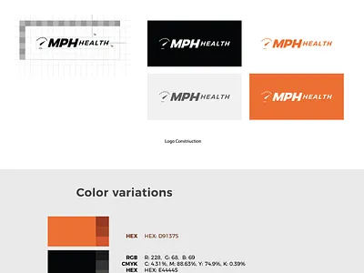 Brand Identity for MPH Health branding design graphic design illustration logo ui