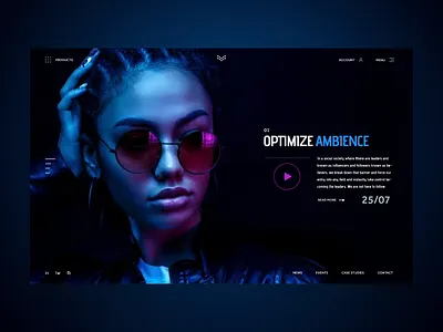 Optimize Ambience Ui Design Concept design graphic design graphics illustration logo photography ui ui design ux ux design web design web designer