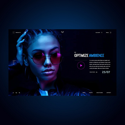 Optimize Ambience Ui Design Concept design graphic design graphics illustration logo photography ui ui design ux ux design web design web designer