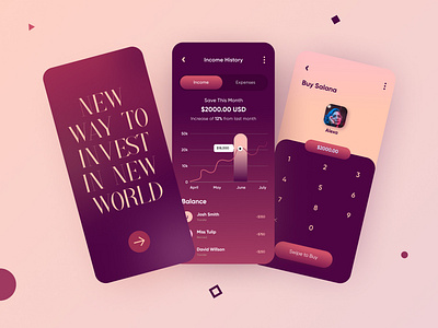 Finance App Design app app design banking clean credit card finance finance app fintech gradient illustration ios minimal mobile money product design typography ui ux wallet website